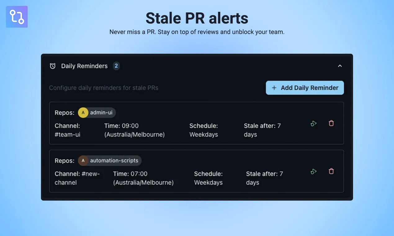 GitHub PR Notifications in Slack and Microsoft Teams | PullNotifier
