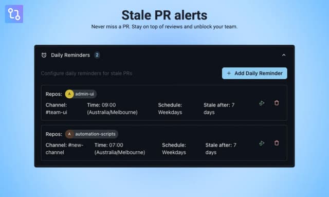 GitHub PR Notifications in Slack and Microsoft Teams | PullNotifier